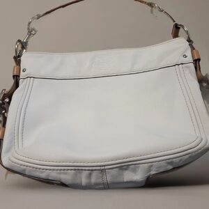 White Leather Shoulder Bag